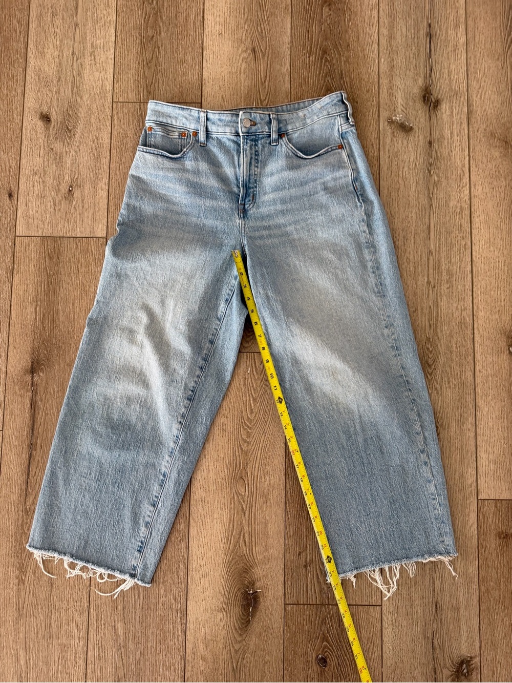 Madewell Light Blue wide Leg Jeans